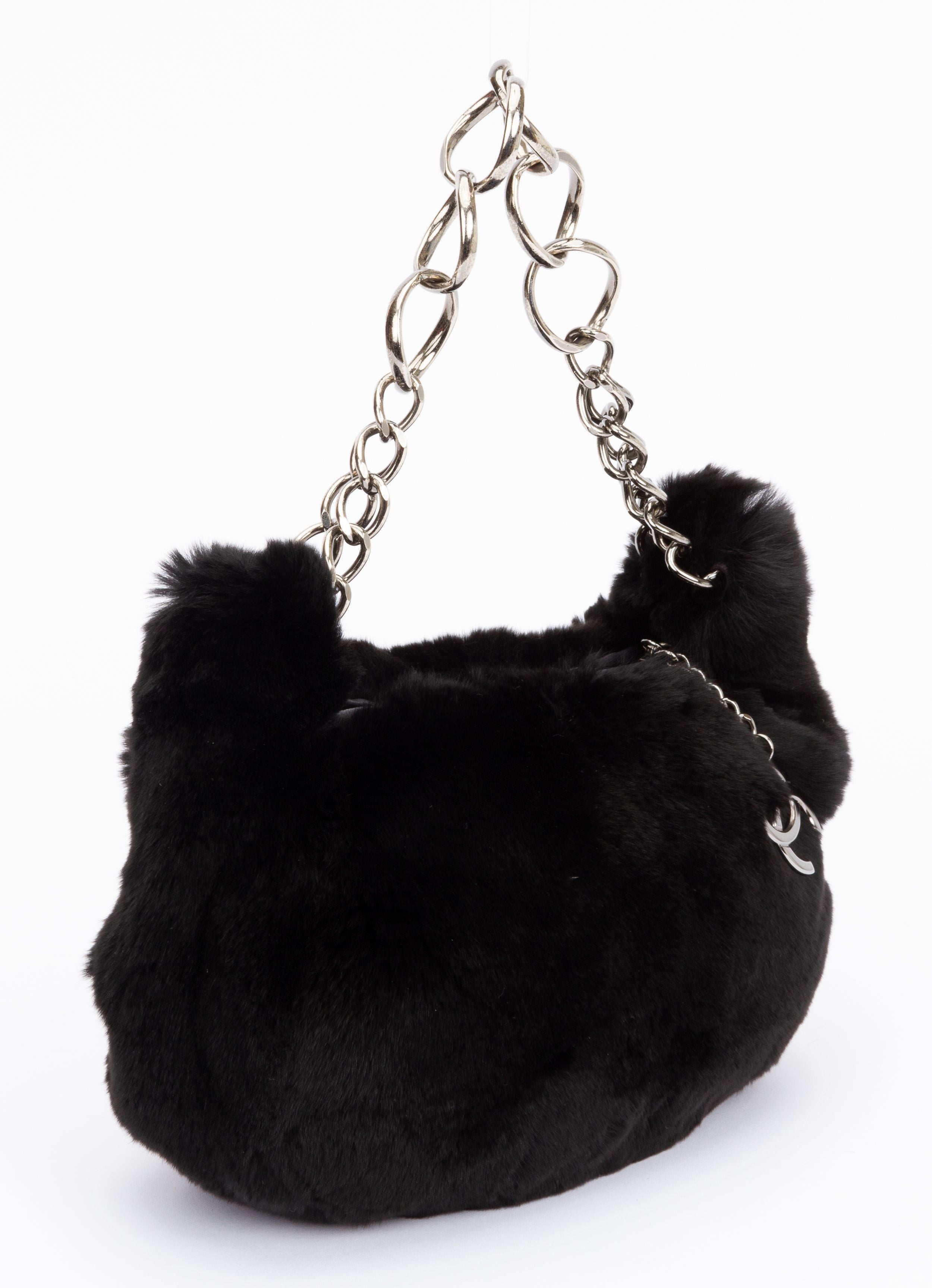 Chanel Rabbit Fur Bag at 1stDibs  chanel fur bag, chanel furry