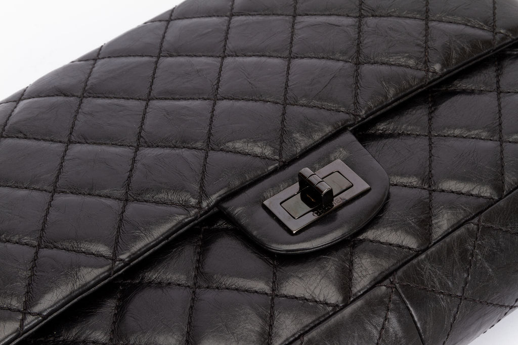 Chanel Rare So Black Reissue Jumbo Flap