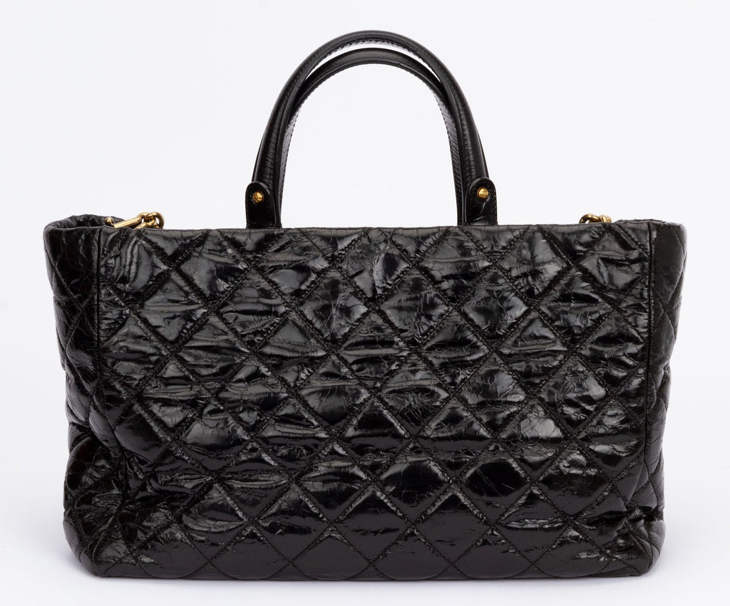 Chane Black Brushed Reissue 2 Way Tote