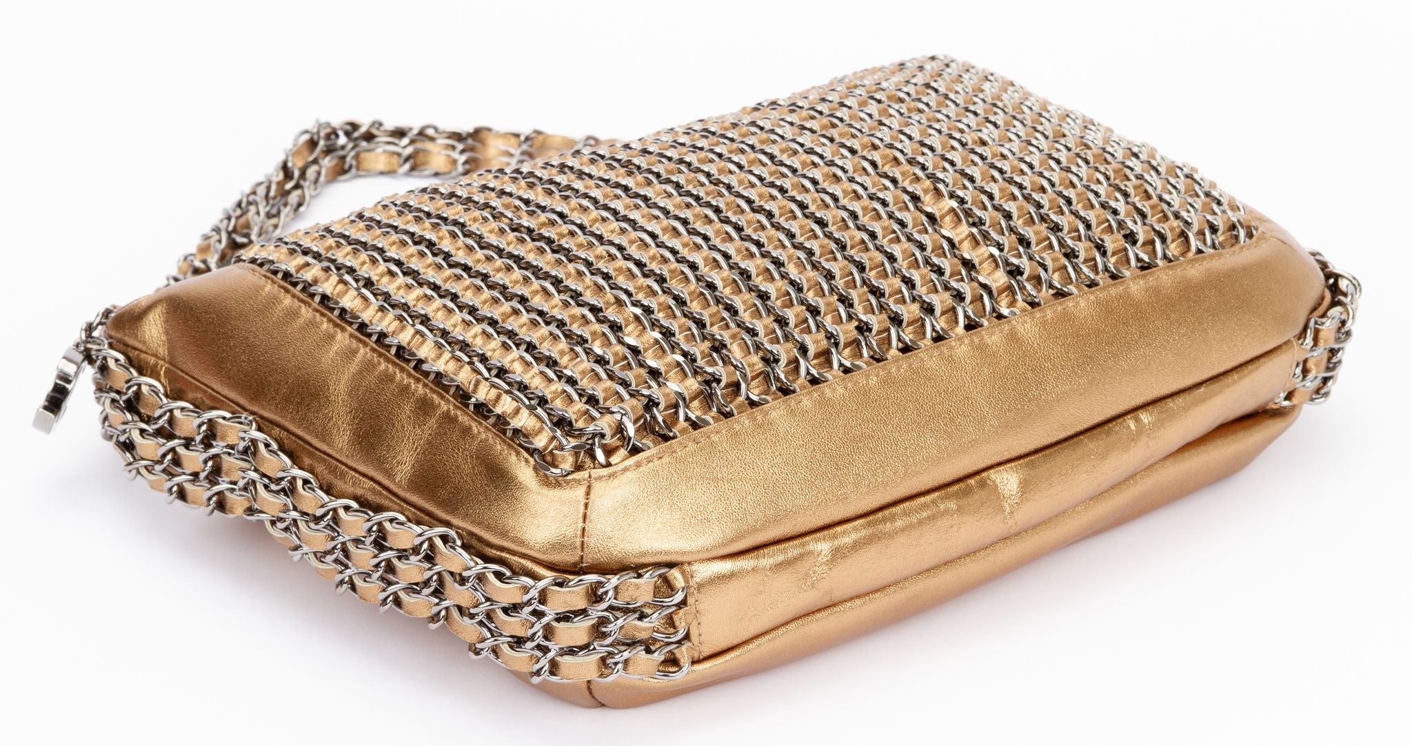 Chanel Multichian Gold Shoulder Bag - Vintage Lux