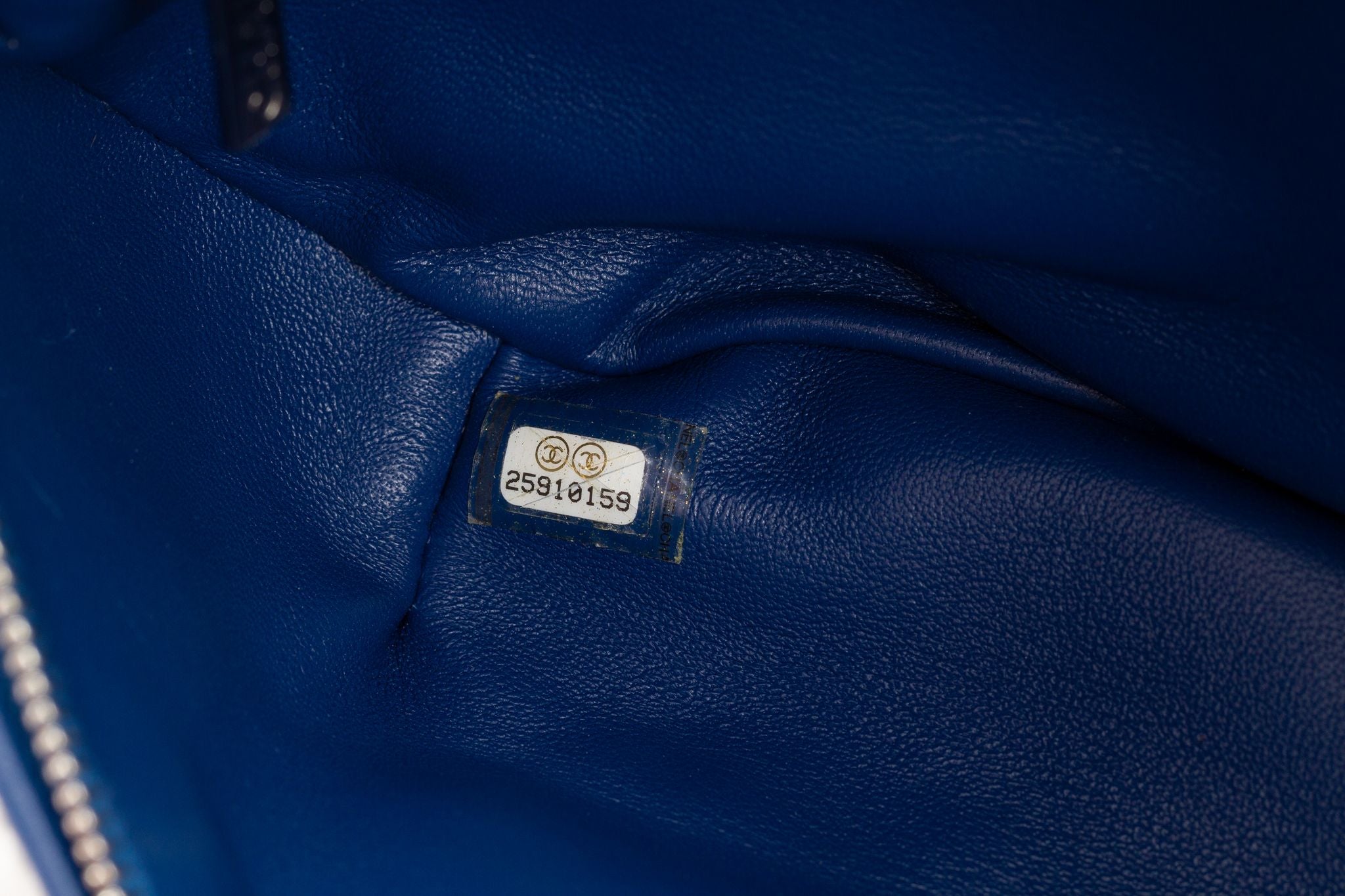 Chanel Blue Sequins Waterfall Belt Bag - Vintage Lux