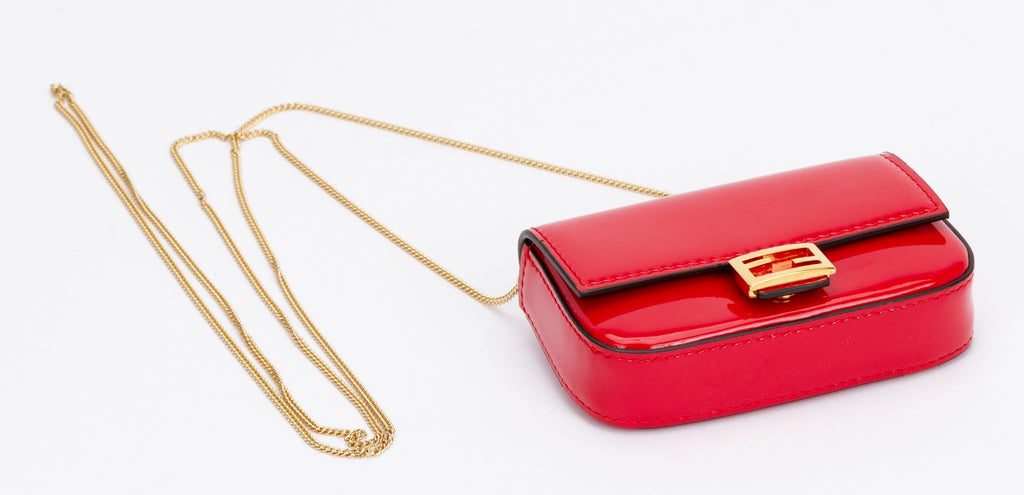 Fendi Baguette Nano Bag Charm Red