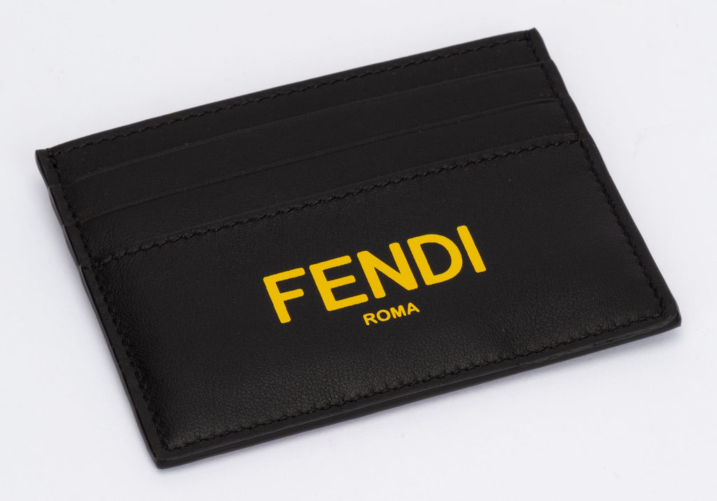 Fendi NIB Black Credit Card Case