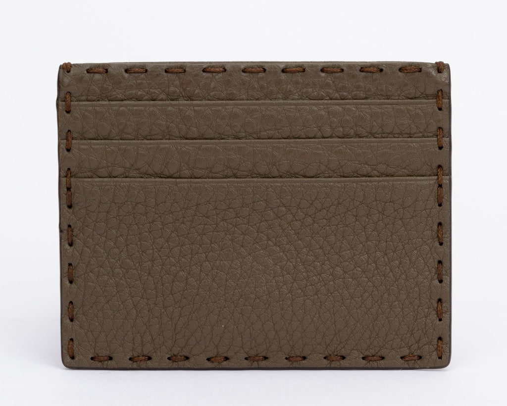 Fendi Selleria Card Holder Etoupe