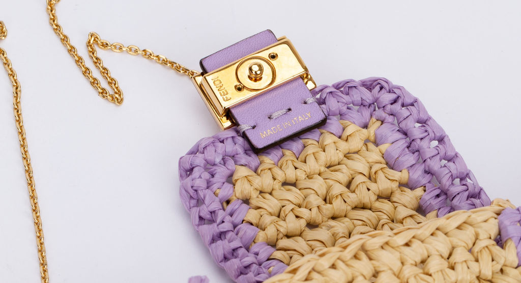 Fendi Micro Baguette Tassel Necklace