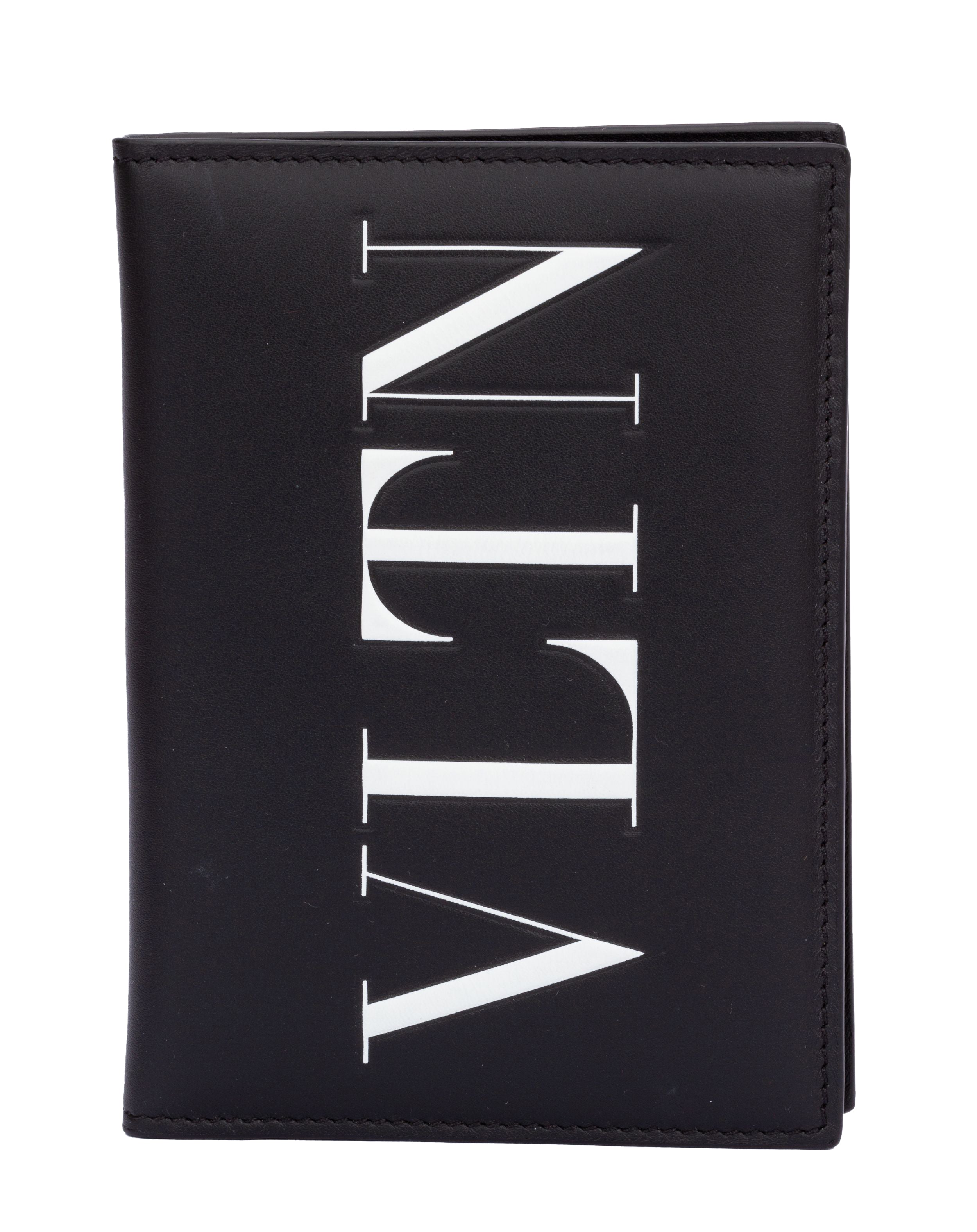 Valentino Passport Cover Black White - Vintage Lux
