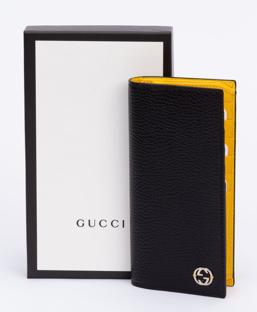 Gucci New Long Bifold Wallet Black