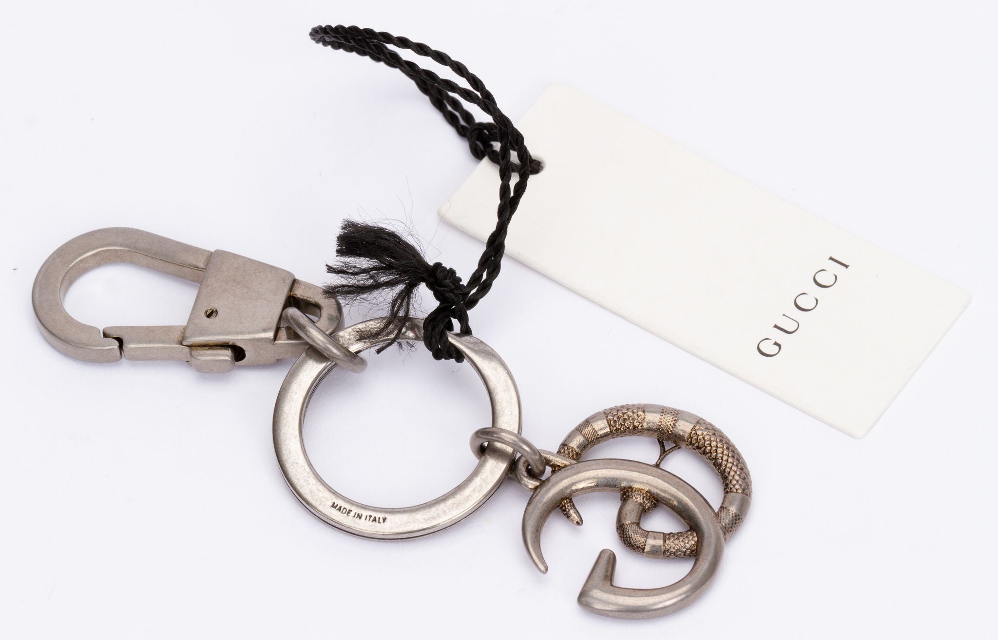 Gucci Leather & Metal Key Chain / Charm