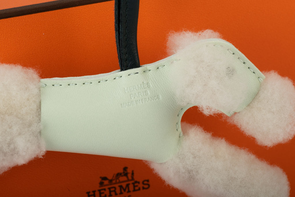 Hermès BNIB Green Shearling Dog Charm
