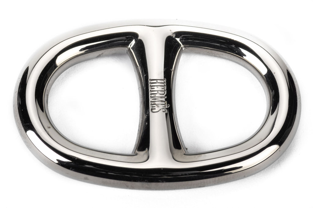 Hermès Preloved Ruthenium Scarf Ring