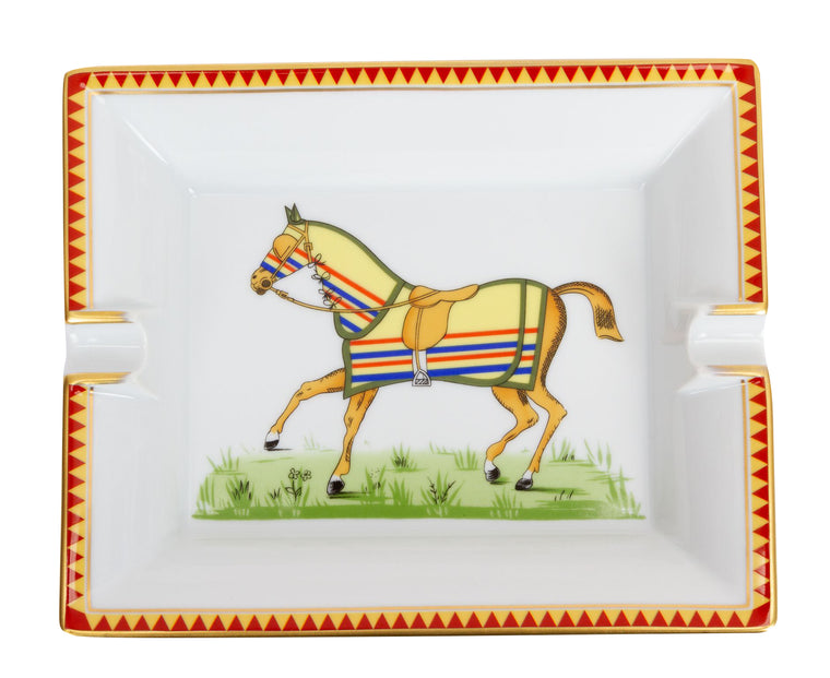 Hermès Vintage Ashtray Horse Blanket