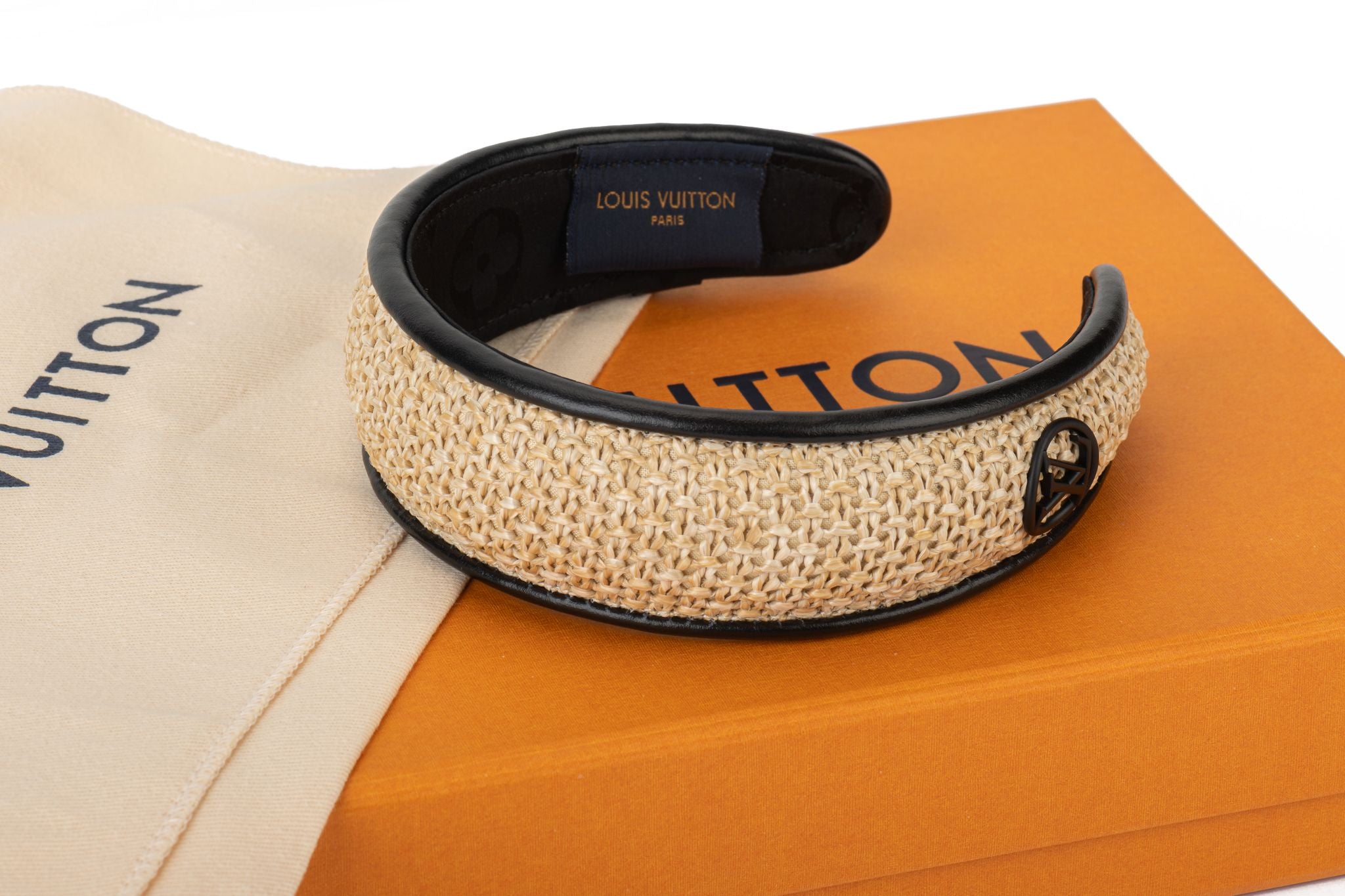 Louis Vuitton M78229 Beads Headband , Black, One Size
