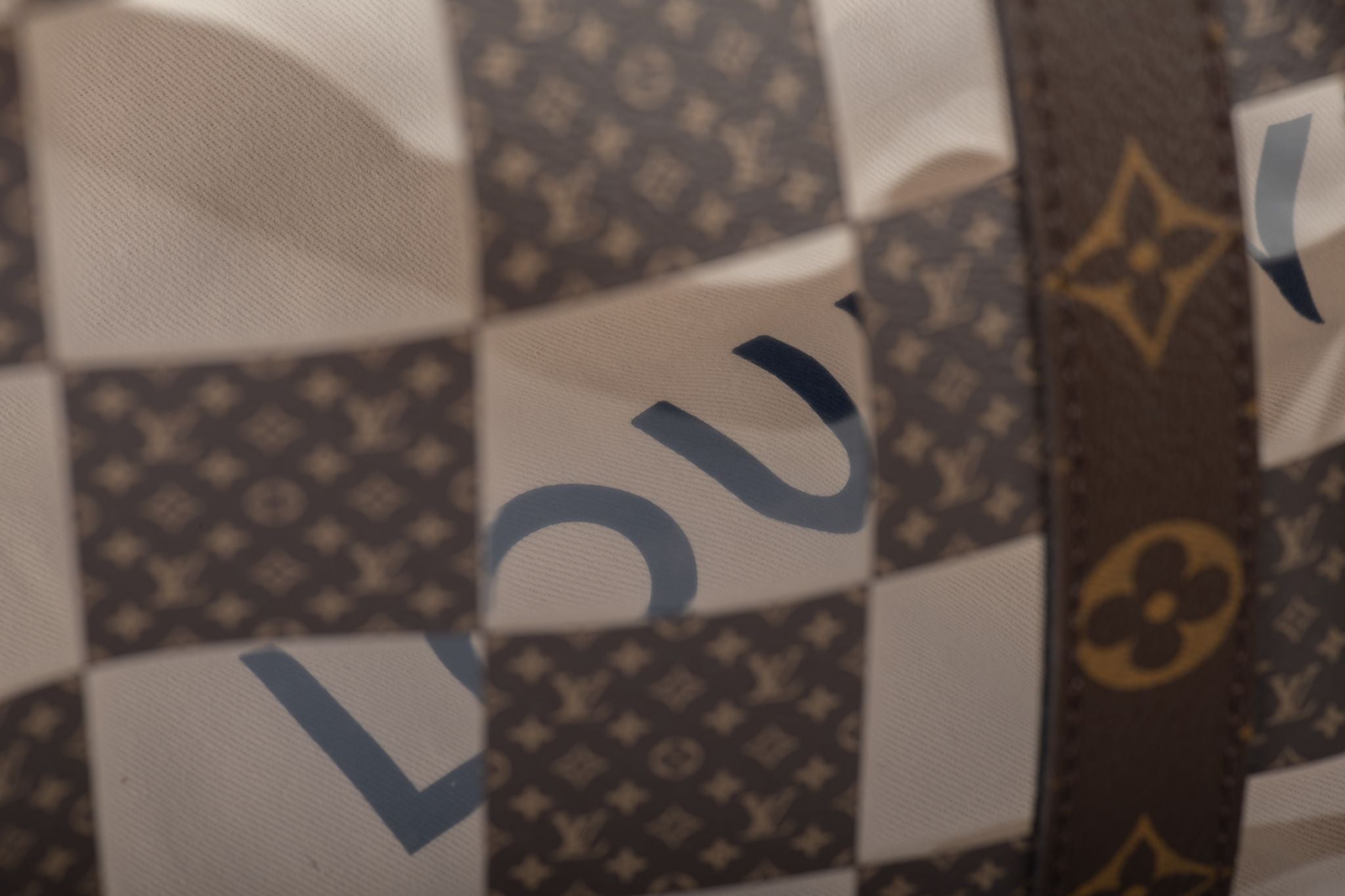 Louis Vuitton Monogram Chess Keepall 50 Bag Louis Vuitton