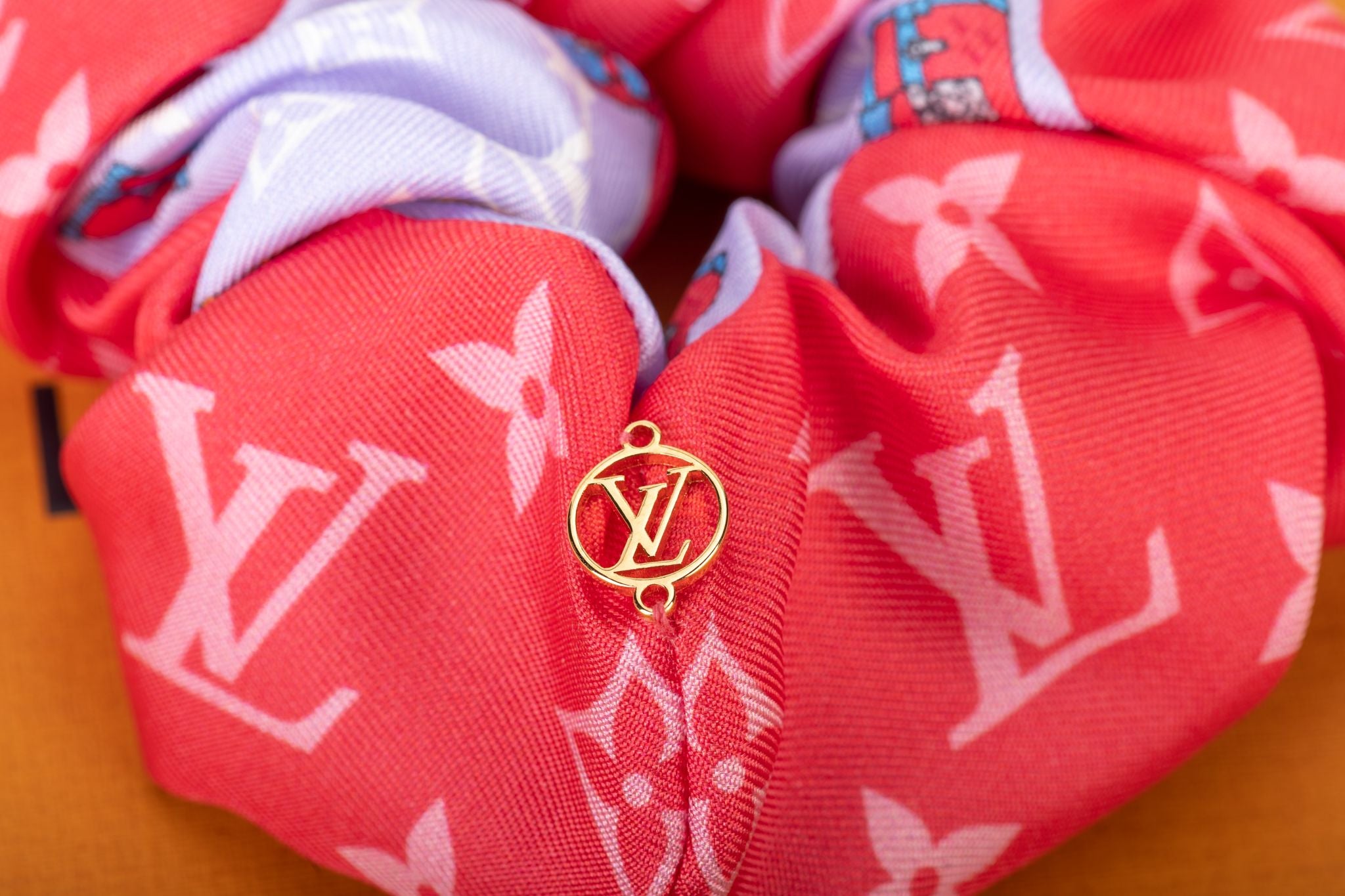 [MCM]★Monogram-printed silk scrunchy MCM Monogram Print Silk Scrunchie | Nordstrom