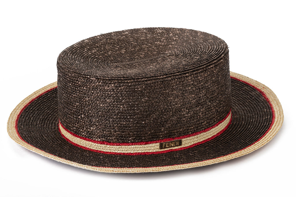 Fendi NWT Brown Straw Hat