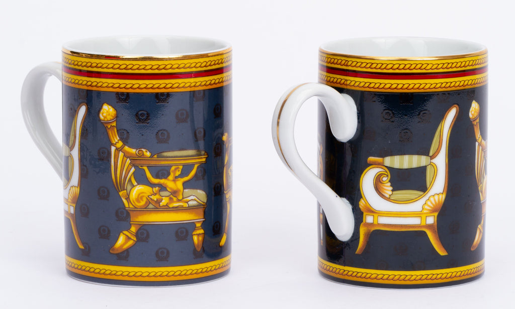 Gucci Set/2 Porcelain Chair Tea Cups