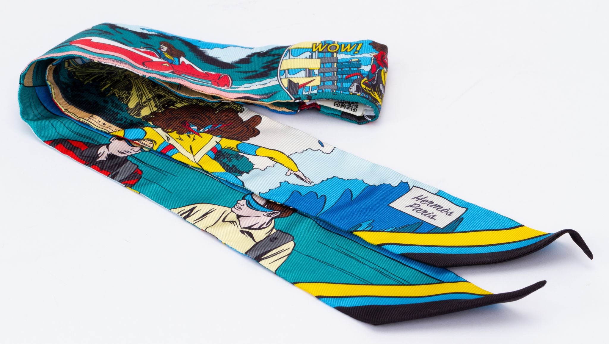 【新品】HERMES ツイリー WOW 2021SS アメコミ HERMES （新品・未使用品）エルメス ツイリー WOW アメコミ柄