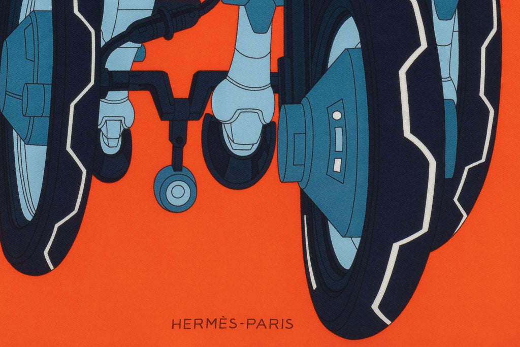 Hermès BNIB Red Bue Robot Gavroche