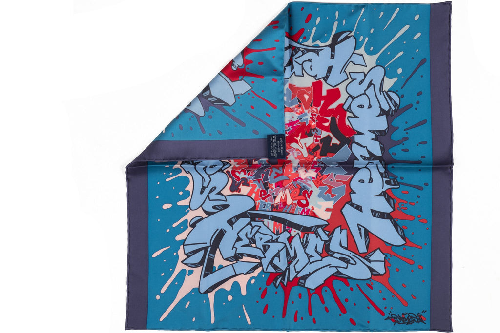 Hermès Blue Red Graffiti Gavroche