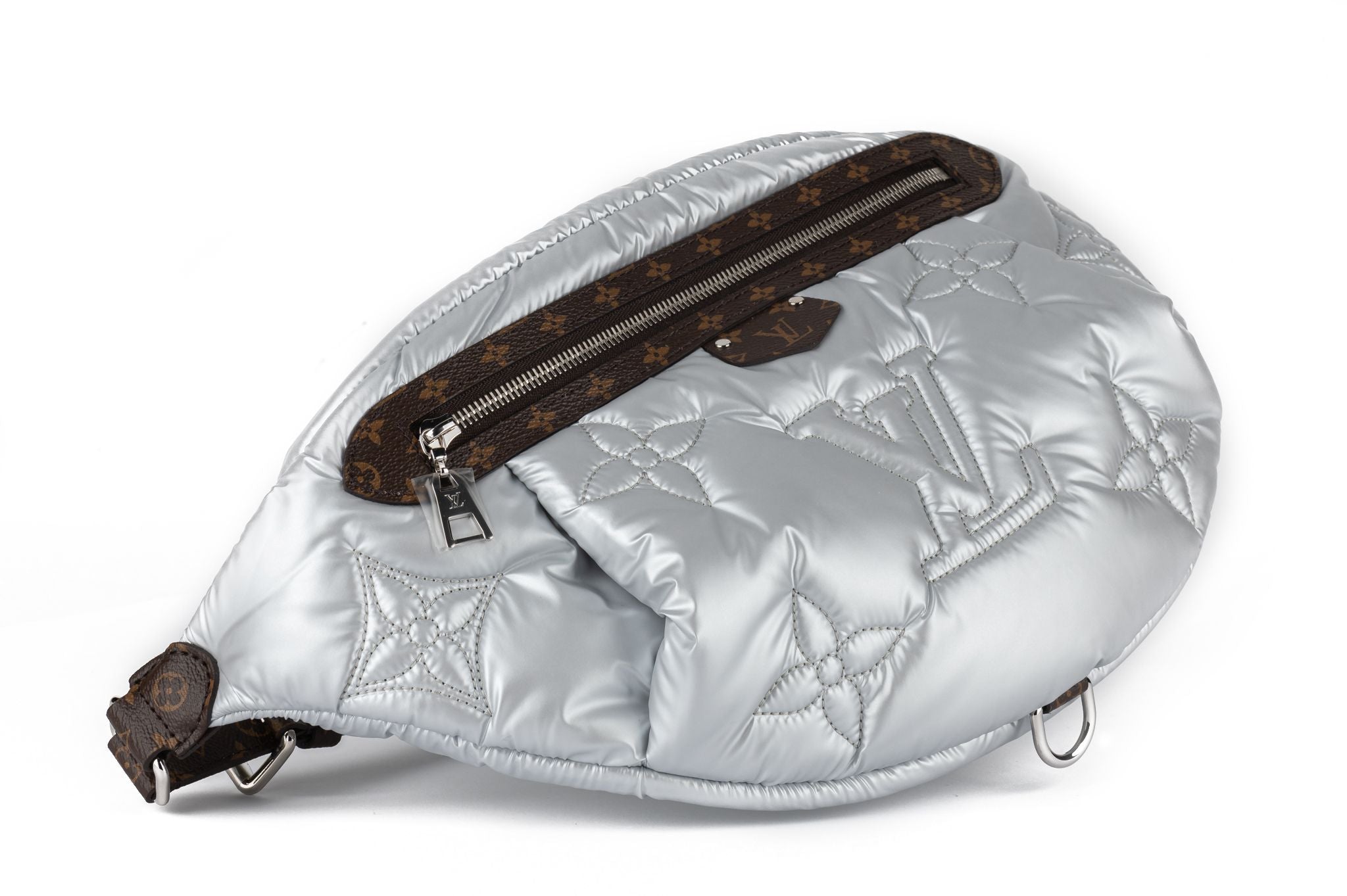 louis vuitton nib silver pillow bumbag logo maxi｜TikTok Search