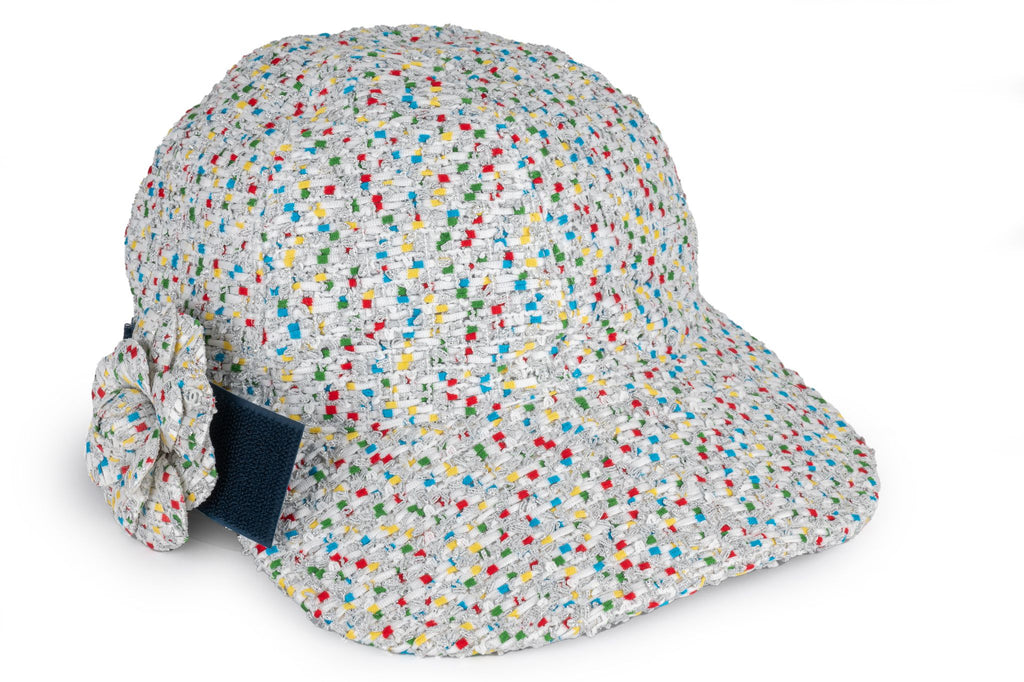 Chanel New White Tweed Baseball Hat MD