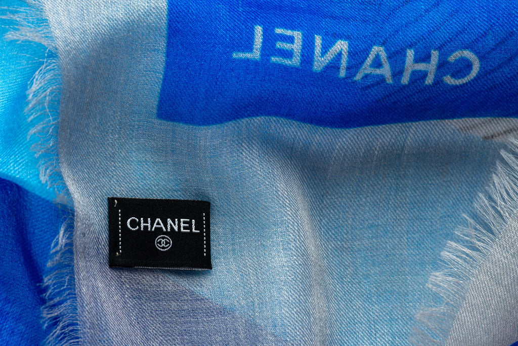 Chanel New Checkers Cashmere Shawl