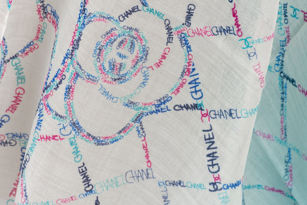 Chanel New Cashmere Camellia Shawl