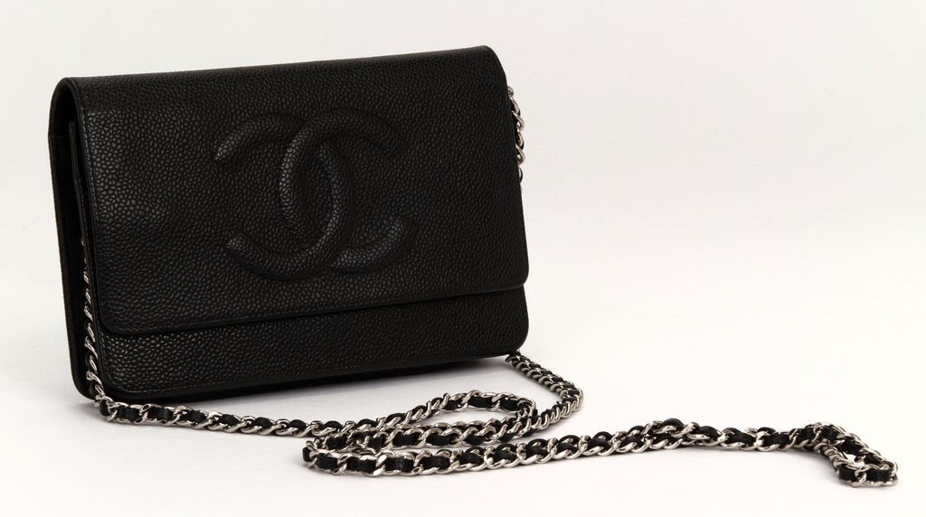 Chanel Black Caviar/Lamb Cross Body Woc