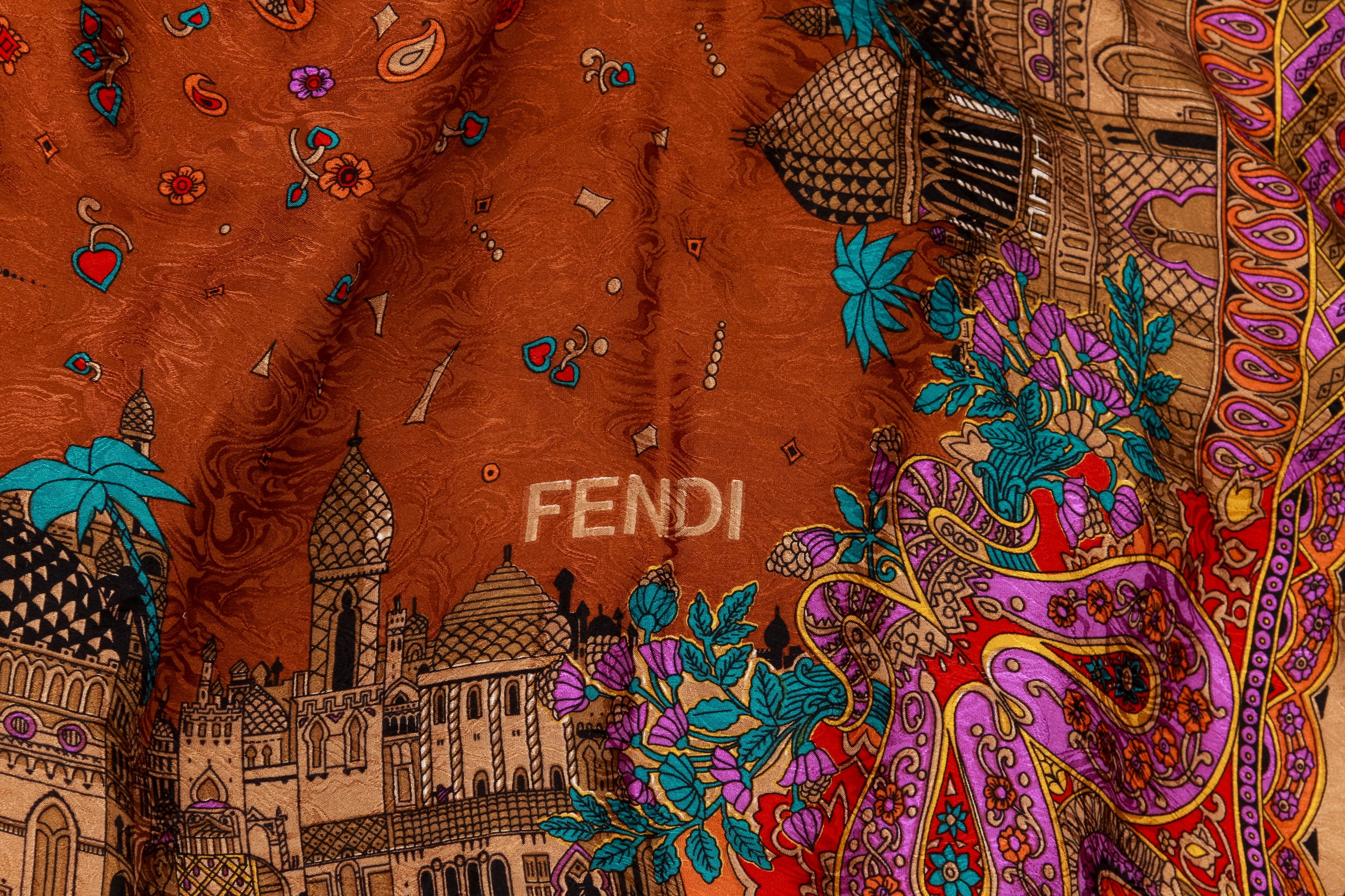 Fendi top vintage scarf