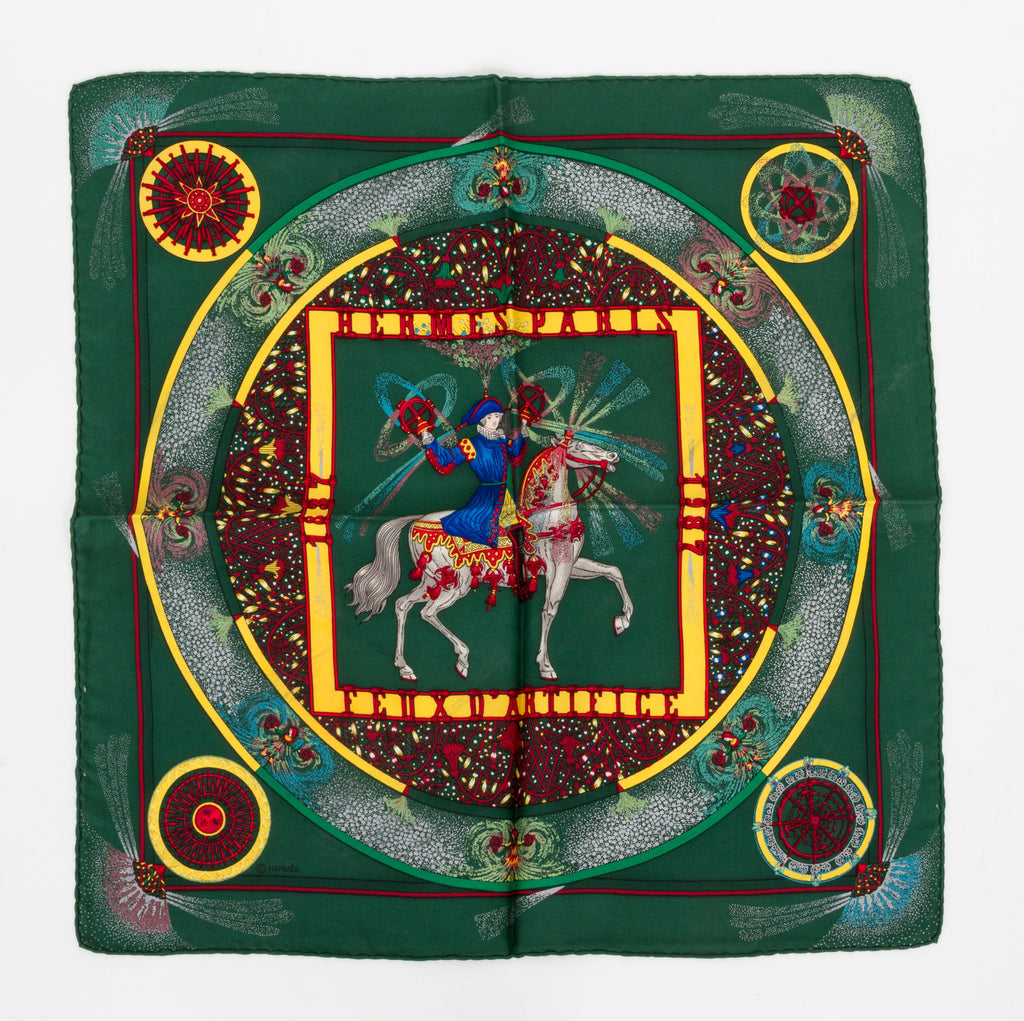Hermès "Feus D'Artifice" Pochette Scarf