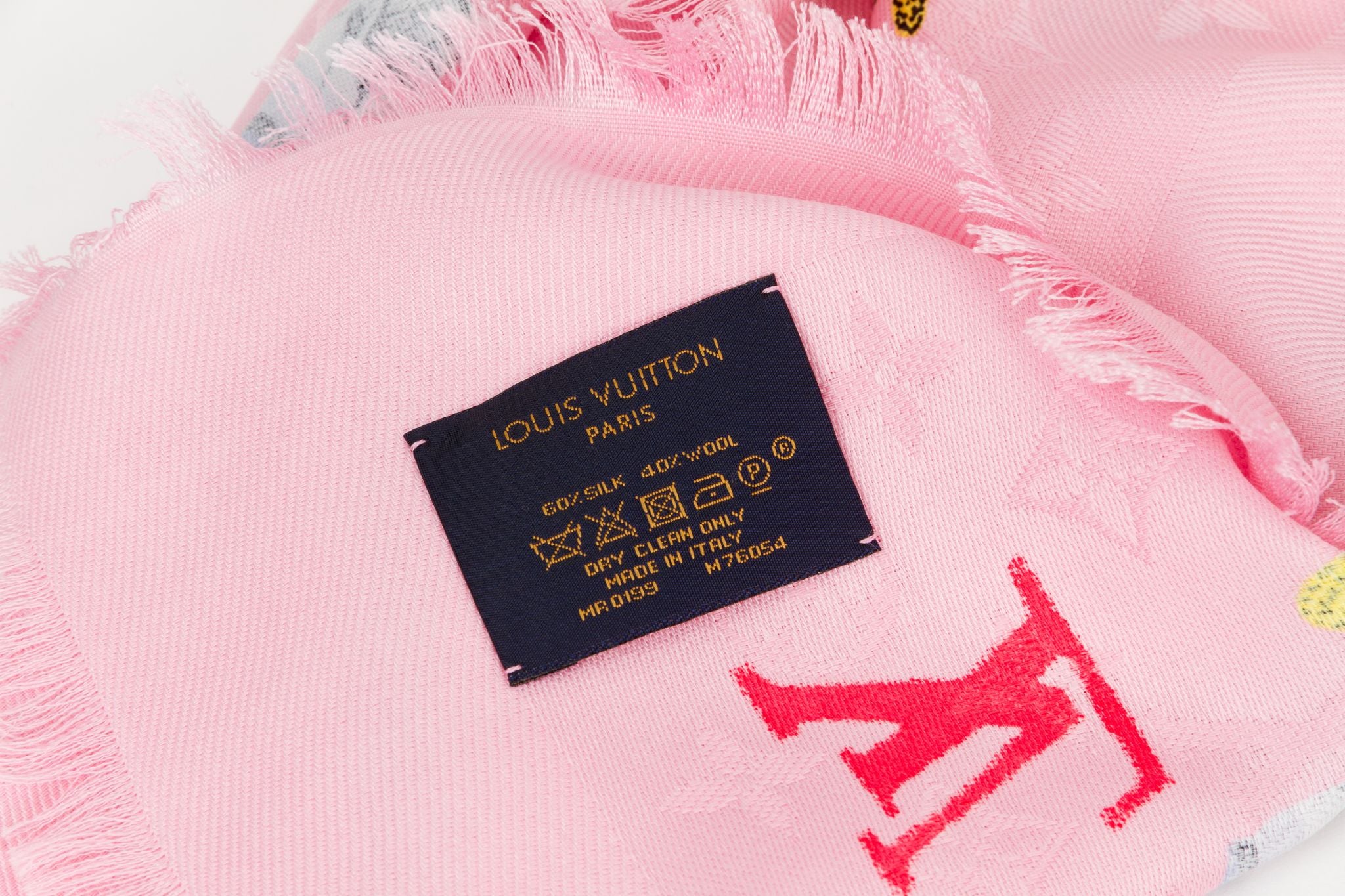 Vuitton Lim.Ed. Bubble Pink Shawl NIB - Vintage Lux