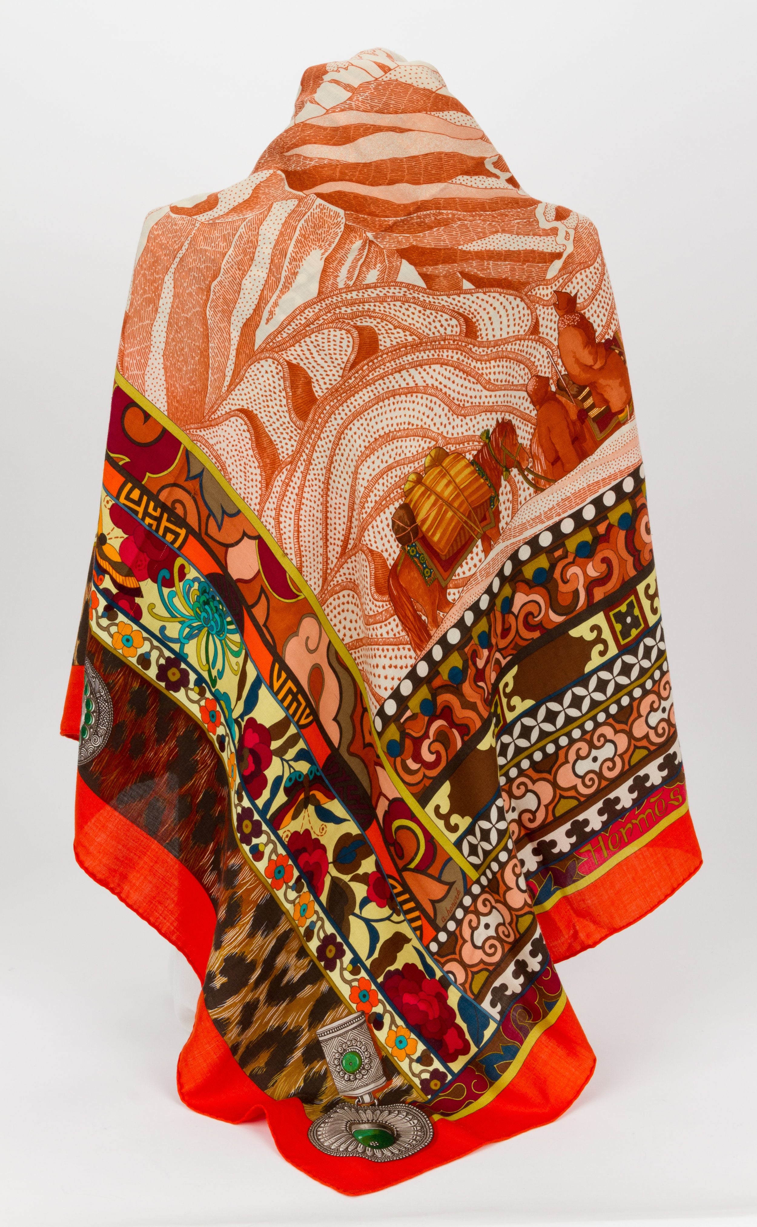 The Mini Leopard print silk and cashmere scarf