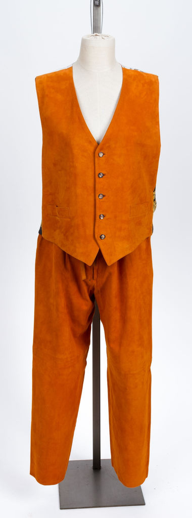 Hermès Lambskin Vest and Pants Set