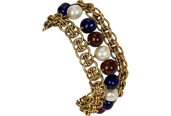 chanel charm bracelet vintage