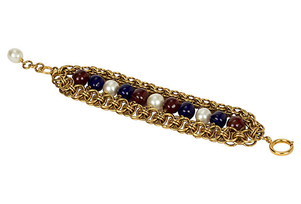 1970s Chanel Gripoix Bracelet - Vintage Lux
