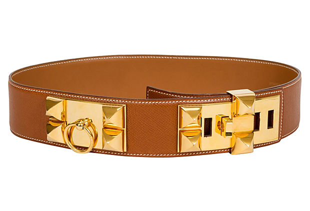 Hermès Collier De Chien Gold Belt