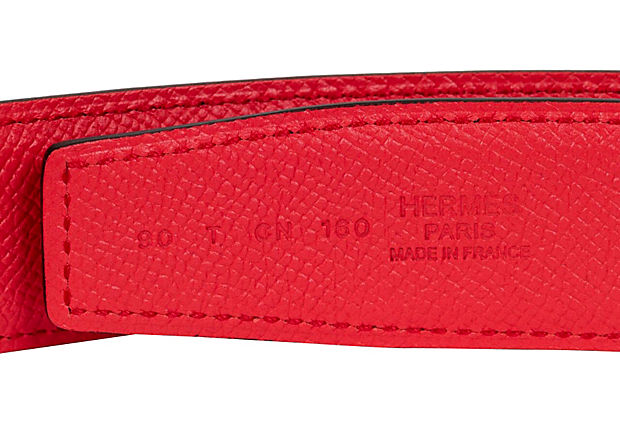 Hermès Red & Bouganville Reversible Belt - Vintage Lux