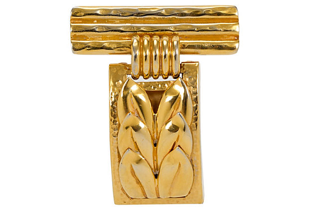 Celine Gold-Plated Bar Pin