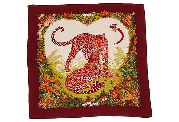Hermès Jungle Love Cashmere shawl Dallet