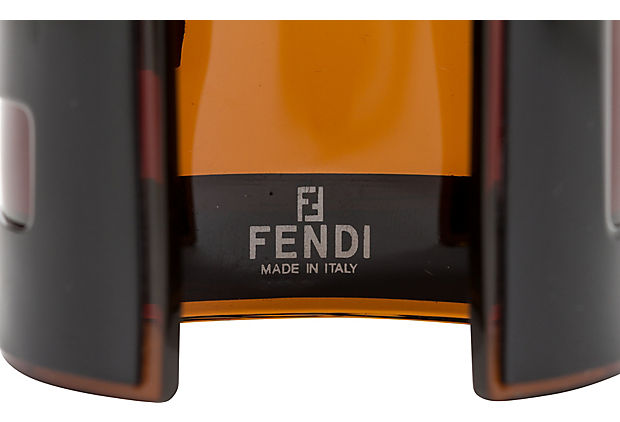 Fendi Logo Resin Oversize Cuff