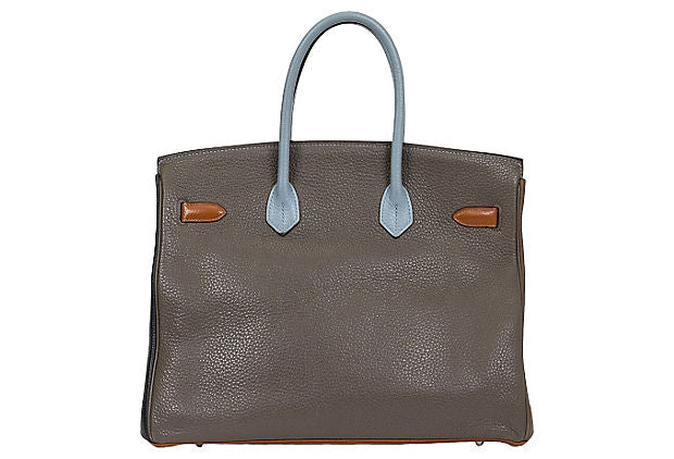 Hermes Birkin Bag 35cm Etain Togo Palladium Hardware