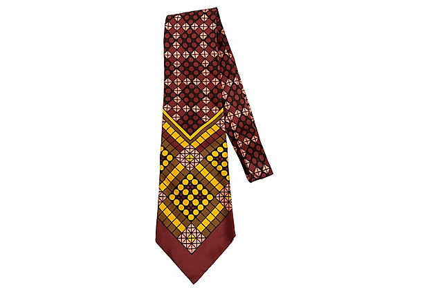 1970S Ungaro Silk Tie