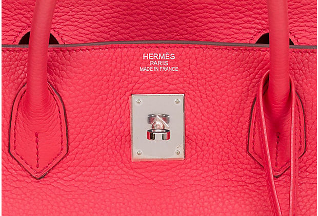 Hermes Special Order 40cm Black Epsom Leather with Rose Jaipur Birkin Bag