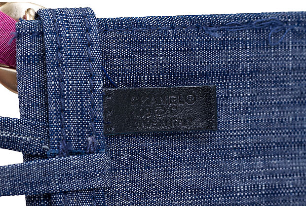 Chanel Denim Chain Belt Vintage Lux