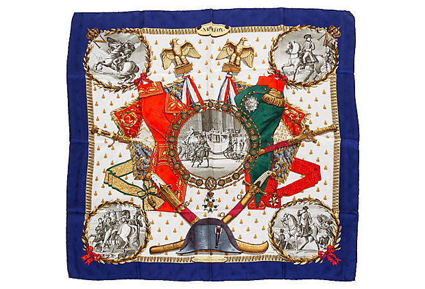 Hermès Silk Napoleon Scarf