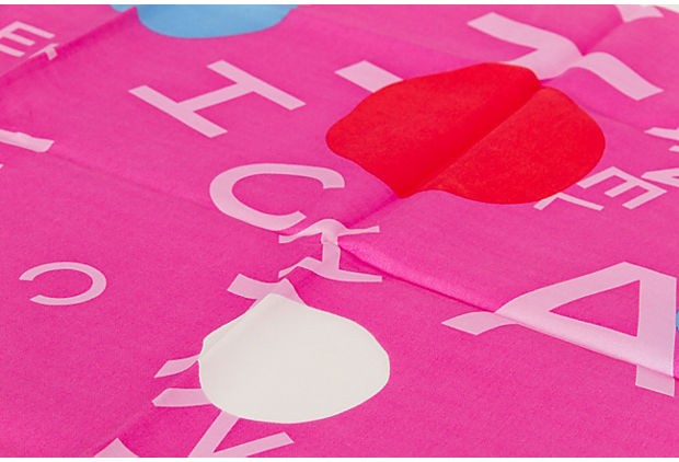 Chanel Hot Pink Logo Pocket Scarf