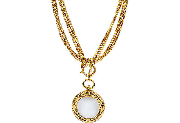 Chanel Quilted Magnifier Necklace
