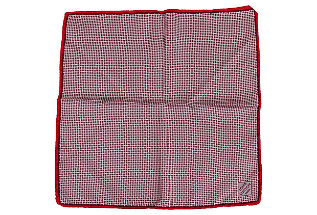 Louis Vuitton Red Silk Pocket Scarf