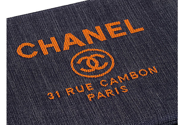 Chanel Large Denim Clutch - Vintage Lux