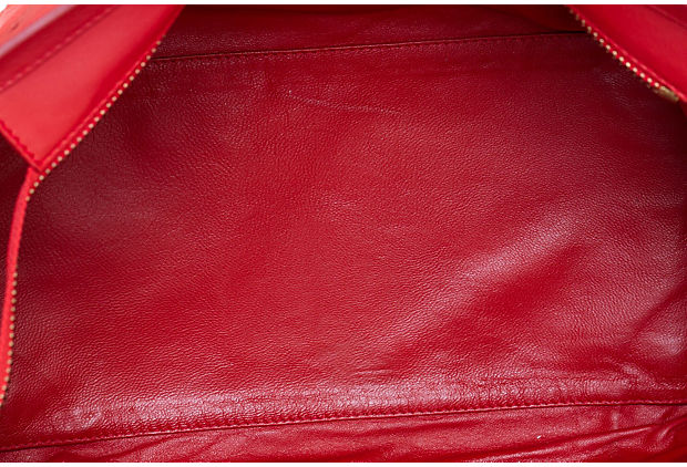 Celine Red Leather Mini Luggage Bag
